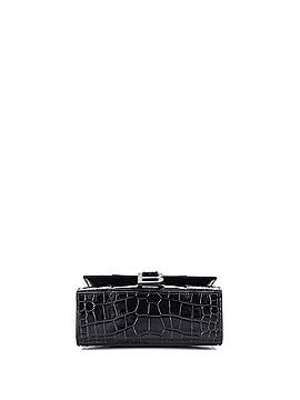 Balenciaga Hourglass Top Handle Bag Crocodile Embossed Leather XS (view 2)