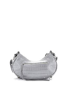 Balenciaga Le Cagole Giant Studs Shoulder Bag Crocodile Embossed Leather Small (view 2)