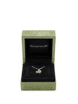 Van Cleef & Arpels Sweet Alhambra Butterfly Pendant Necklace 18K Yellow Gold and Mother of Pearl (view 2)