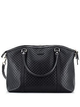 Gucci Britt Convertible Dome Satchel (Outlet) Microguccissima Leather Medium (view 1)