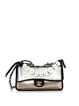 Chanel Sand By The Sea Pearl Flap Bag PVC with Lambskin Medium (view 1)