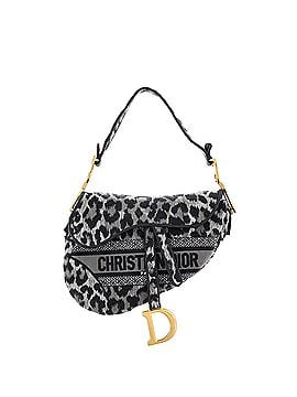 Christian Dior Saddle Handbag Mizza Embroidered Canvas Medium (view 1)