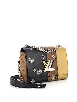 Louis Vuitton Twist Handbag Limited Edition Studded Reverse Monogram Canvas and Leather MM (view 2)