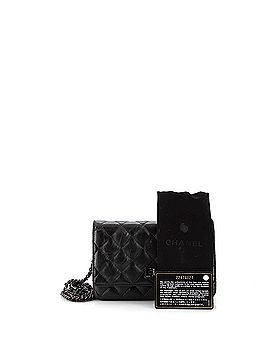 Chanel So Black Reissue 2.55 Wallet on Chain Quilted Aged Calfskin (view 2)