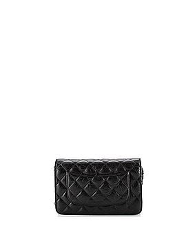 Chanel So Black Reissue 2.55 Wallet on Chain Quilted Aged Calfskin (view 2)