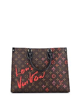 Louis Vuitton OnTheGo Tote Limited Edition Fall in Love Monogram Canvas MM (view 1)