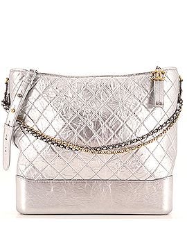 Chanel Gabrielle Hobo Quilted Metallic Aged Calfskin Large (view 1)