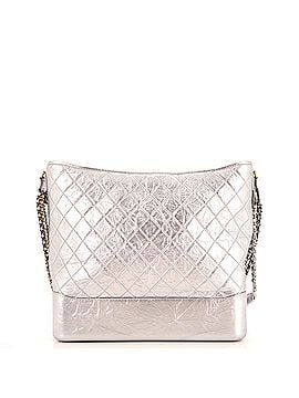 Chanel Gabrielle Hobo Quilted Metallic Aged Calfskin Large (view 2)