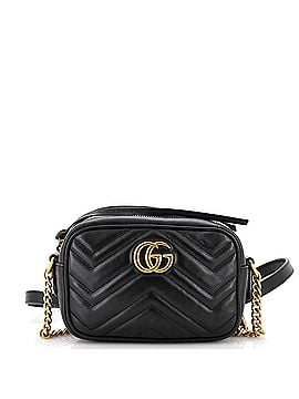 Gucci GG Marmont Shoulder Bag Diagonal Quilted Leather Mini (view 1)