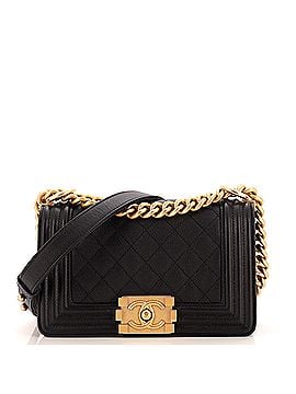 Chanel Boy Flap Bag Quilted Caviar Small (view 1)