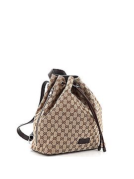 Gucci Drawstring Backpack (Outlet) GG Canvas Medium (view 2)