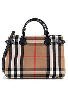 Burberry Banner Tote House Check Canvas Medium (view 1)