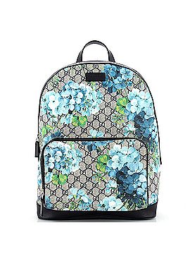 Gucci Zip Pocket Backpack Blooms Print GG Coated Canvas Medium (view 1)