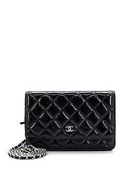Chanel Wallet on Chain Quilted Patent (view 1)