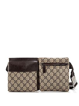 Gucci Vintage Double Belt Bag GG Coated Canvas (view 1)