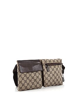 Gucci Vintage Double Belt Bag GG Coated Canvas (view 2)