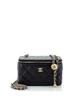 Chanel Pearl Crush Vanity Case with Chain Quilted Lambskin Small (view 1)