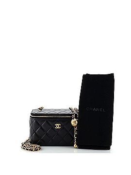 Chanel Pearl Crush Vanity Case with Chain Quilted Lambskin Small (view 2)