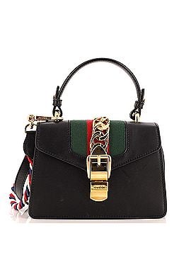 Gucci Sylvie Top Handle Bag Leather Mini (view 1)