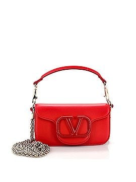 Valentino Garavani VLogo Loco Flap Shoulder Bag Leather Small (view 1)