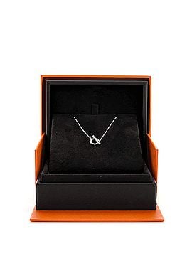 Hermès Finesse Pendant Necklace 18K White Gold and Diamonds (view 2)