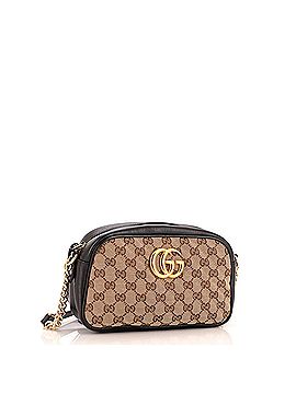 Gucci GG Marmont Shoulder Bag Diagonal Quilted GG Canvas Small (view 2)