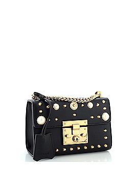 Gucci Pearly Padlock Shoulder Bag Studded Leather Small (view 2)