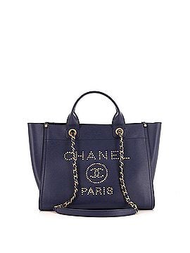 Chanel Deauville Tote Studded Caviar Small (view 1)