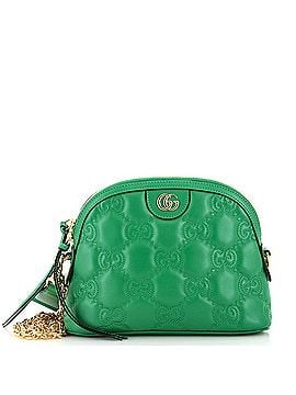 Gucci Dome Chain Zip Shoulder Bag GG Matelasse Leather Small (view 1)