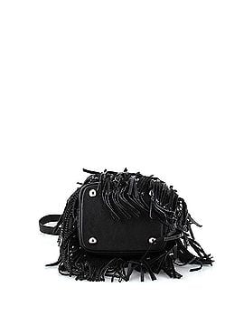 Saint Laurent Fringe Emmanuelle Bucket Bag Studded Leather Small (view 2)