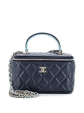 Chanel Classic Top Handle Vanity Case with Chain Quilted Lambskin Small (view 1)