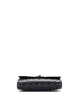 Valentino Garavani Rockstud Spike Wallet on Chain Beaded Quilted Leather Small (view 2)
