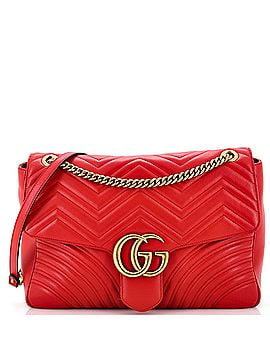 Gucci GG Marmont Flap Bag Matelasse Leather Large (view 1)