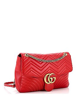 Gucci GG Marmont Flap Bag Matelasse Leather Large (view 2)