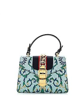 Gucci Sylvie Top Handle Bag Brocade Mini (view 1)