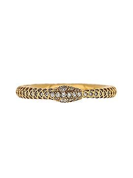 Gucci Ouroboros Kingsnake Band Ring 18K Yellow Gold with Diamonds (view 1)