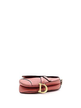 Christian Dior Saddle Handbag with Strap Leather Medium (view 2)