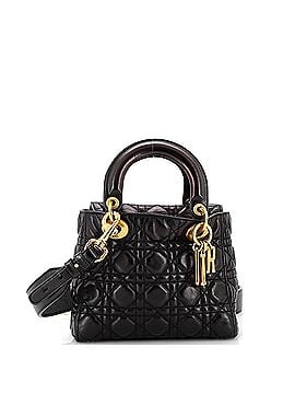 Christian Dior My Lady Dior Bag Cannage Quilted Crinkled Patent (view 1)