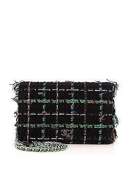 Chanel Wallet on Chain Fringe Tweed (view 1)