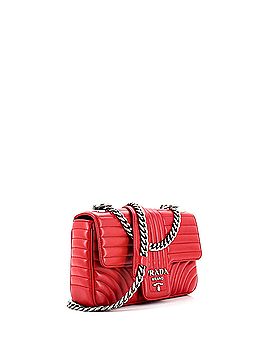 Prada Chain Flap Shoulder Bag Diagramme Quilted Leather Medium (view 2)