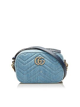 Gucci Pearly GG Marmont Matelasse Crossbody Bag (view 1)