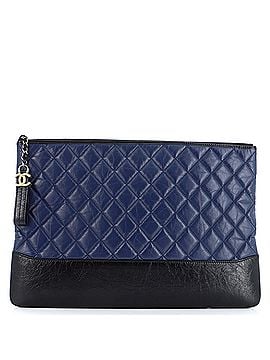 Chanel Gabrielle O Case Clutch Quilted Aged Calfskin Large (view 1)