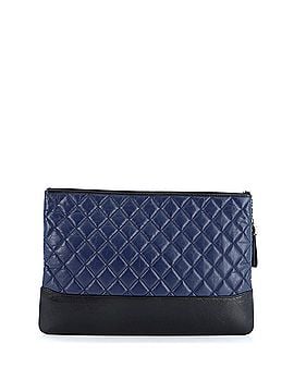 Chanel Gabrielle O Case Clutch Quilted Aged Calfskin Large (view 2)
