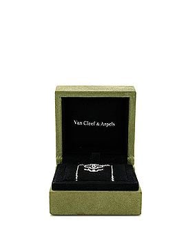 Van Cleef & Arpels Vintage Alhambra Pendant Necklace Guilloche 18K White Gold with Diamond (view 2)