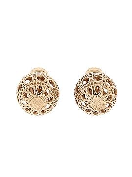 Christian Dior Tribales Stud Earrings Cannage Metal (view 2)