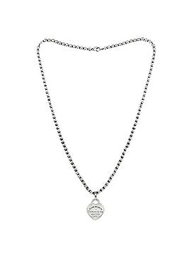 Tiffany & Co. Return To Tiffany Heart Tag Choker Necklace Sterling Silver (view 2)