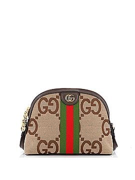 Gucci Ophidia Dome Shoulder Bag Jumbo GG Canvas Small (view 1)