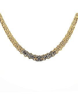 Chanel CC Chain Link Choker Necklace Metal (view 1)