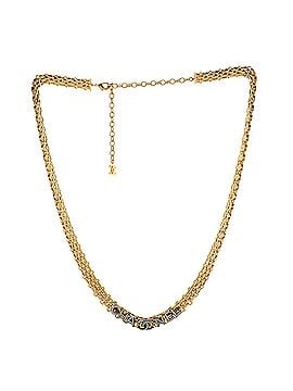 Chanel CC Chain Link Choker Necklace Metal (view 2)