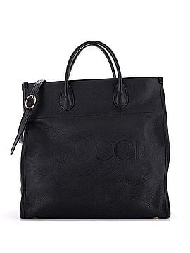 Gucci Logo Tote Embossed Leather Medium (view 1)